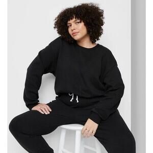 Women's Black Sweatshirt ~ Plus Sizes 1X and 2X ~ Wild Fable ✨NEW✨